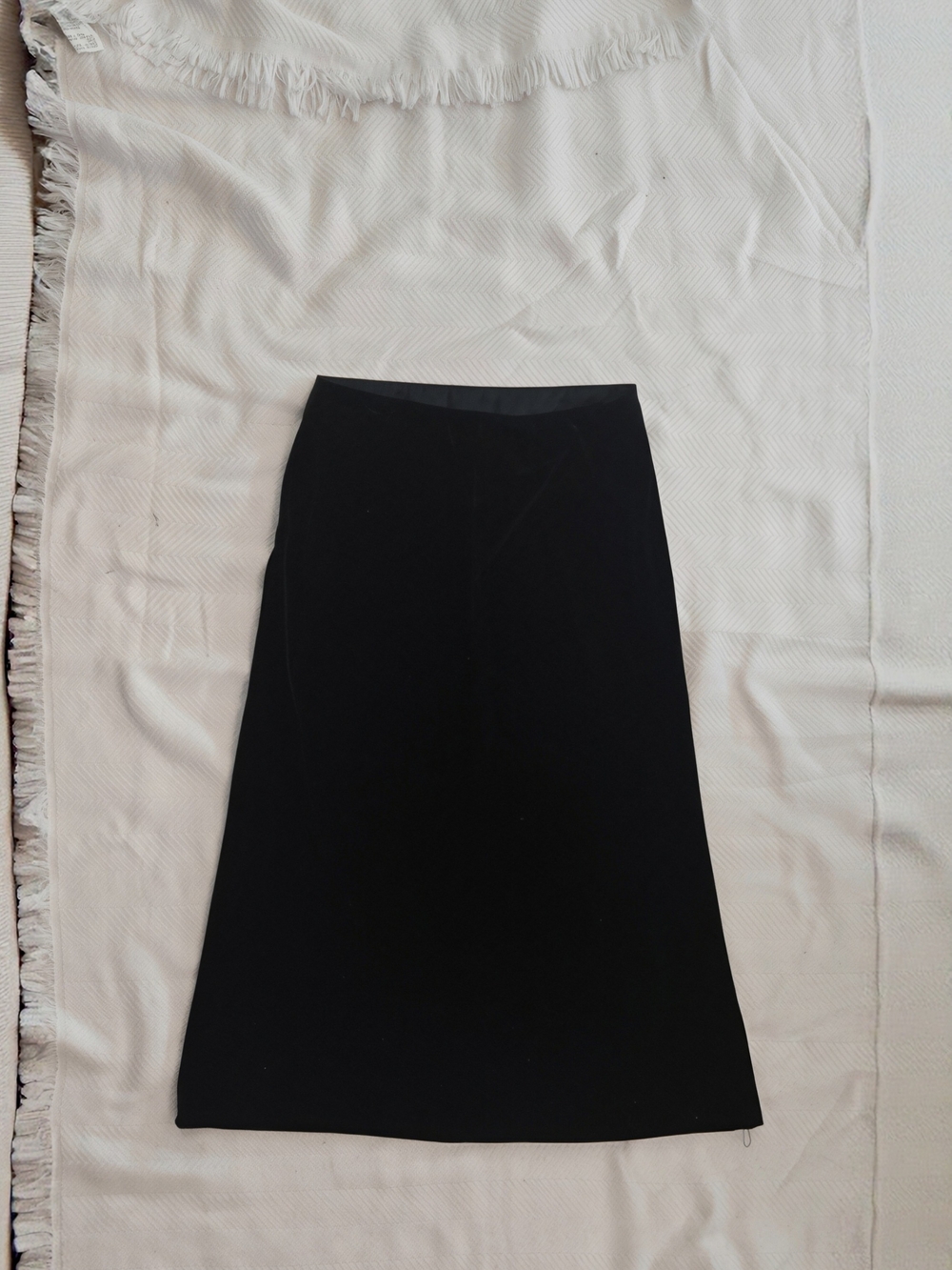 Amy Byer Black Velvet A-Line Skirt